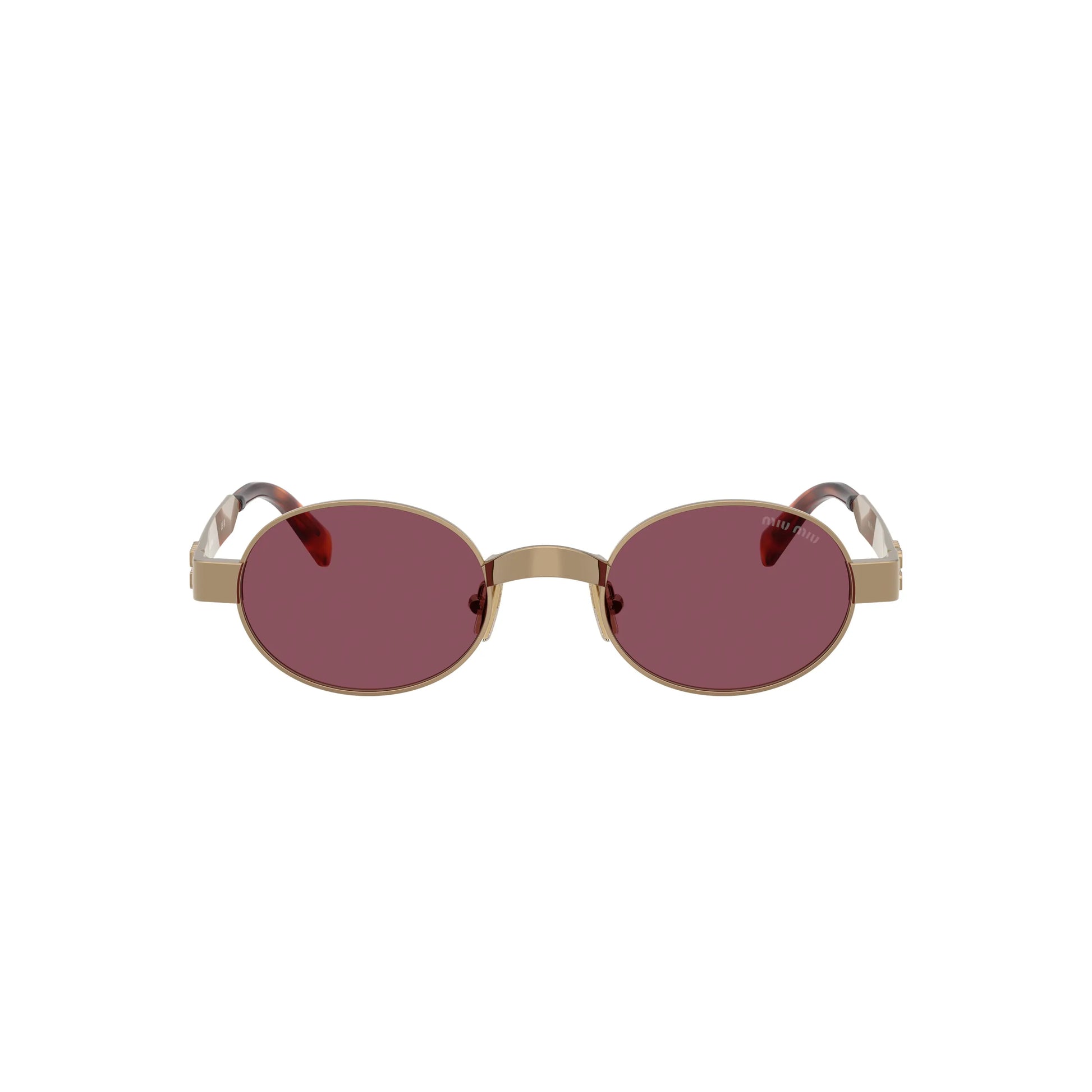 Occhiali da sole Miu Miu MU B51S 7OE30Y Ottone Violet rotondi