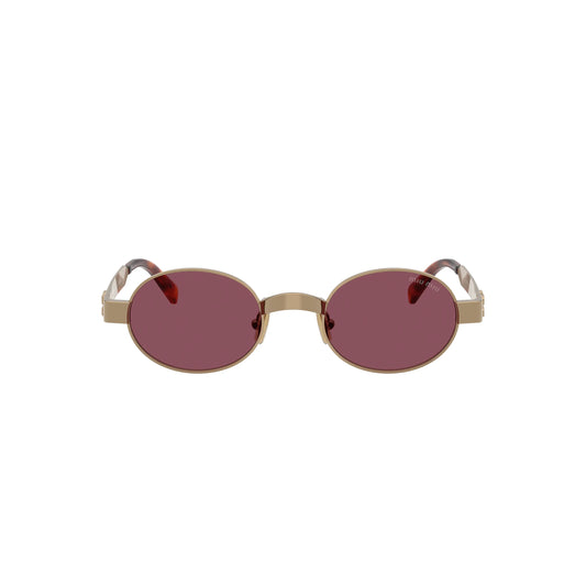 Occhiali da sole Miu Miu MU B51S 7OE30Y Ottone Violet rotondi