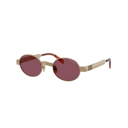 Occhiali da sole Miu Miu MU B51S 7OE30Y Ottone Violet rotondi -laterale