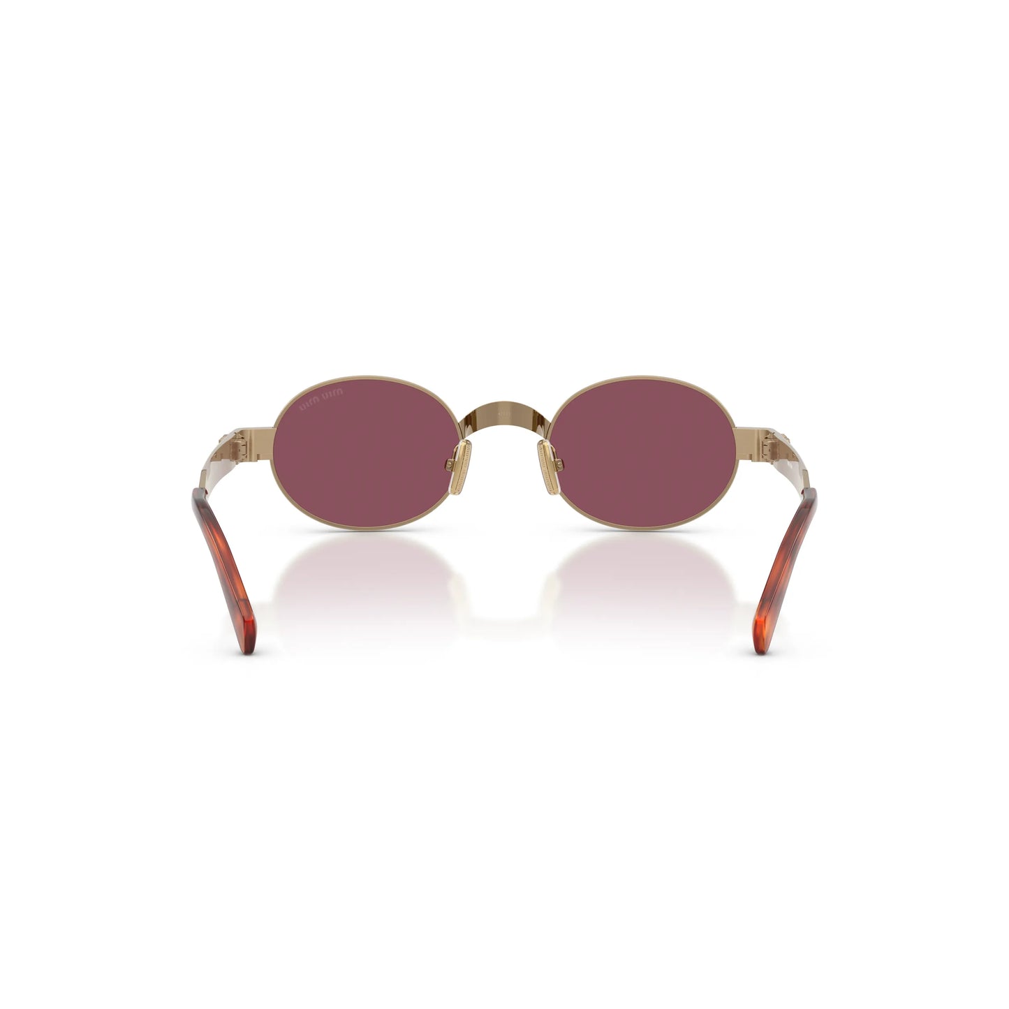 Occhiali da sole Miu Miu MU B51S 7OE30Y Ottone Violet rotondi -dettagli1