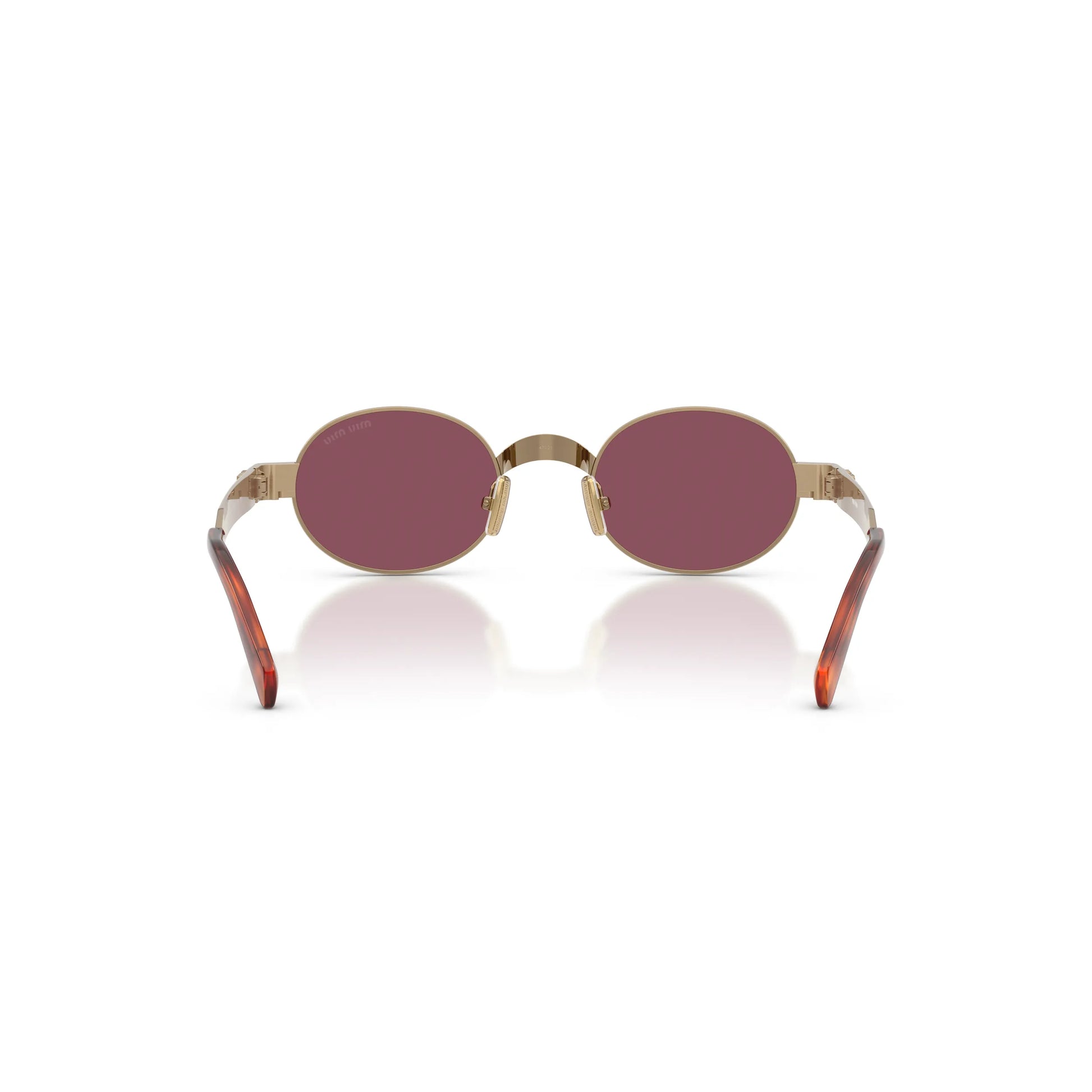 Occhiali da sole Miu Miu MU B51S 7OE30Y Ottone Violet rotondi -dettagli1