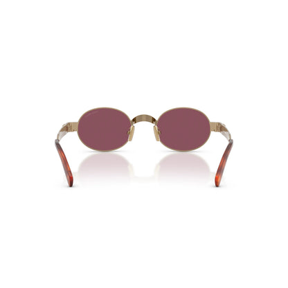 Occhiali da sole Miu Miu MU B51S 7OE30Y Ottone Violet rotondi -dettagli1
