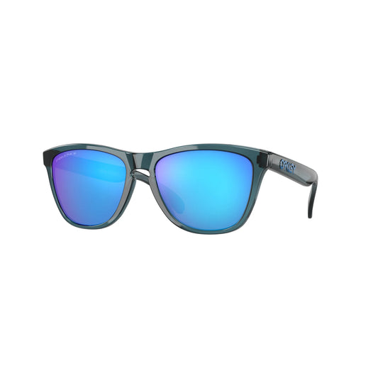 Occhiali da sole Oakley Frogskins OO9013 9013F6 Cristallo nero Prizm Sapphire Polarized -laterale
