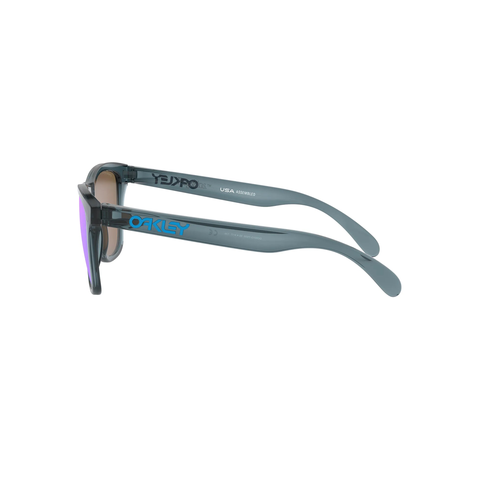 Occhiali da sole Oakley Frogskins OO9013 9013F6 Cristallo nero Prizm Sapphire Polarized -dettagli2