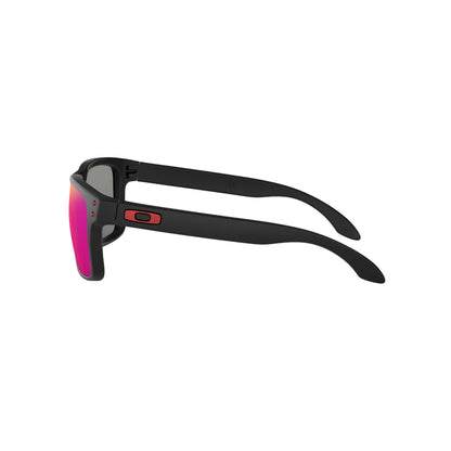 Occhiali da sole Oakley Holbrook OO9102 910236 Matte Black Red Iridium -dettagli1