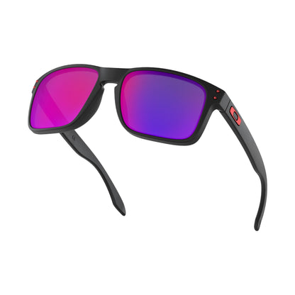 Occhiali da sole Oakley Holbrook OO9102 910236 Matte Black Red Iridium -dettagli