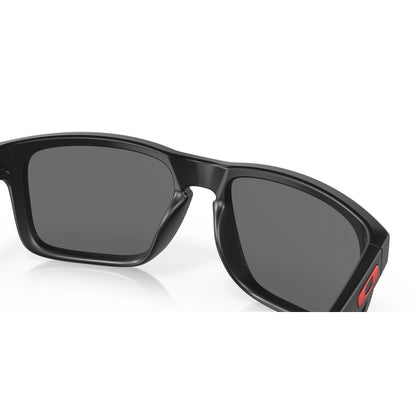 Occhiali da sole Oakley Holbrook OO9102 910236 Matte Black Red Iridium -dettagli4