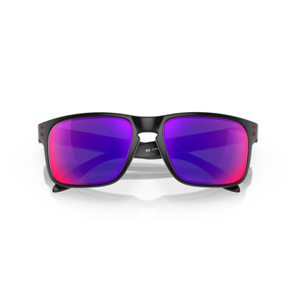 Occhiali da sole Oakley Holbrook OO9102 910236 Matte Black Red Iridium -dettagli5