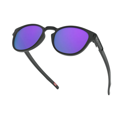 Occhiali da sole Oakley Latch OO9265 926555 Nero Opaco rotondi