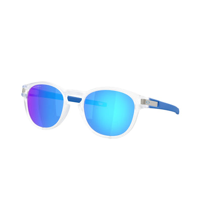 Occhiali da sole Oakley Latch OO9265 926576 Trasparente Opaco Prizm Sapphire rotondi