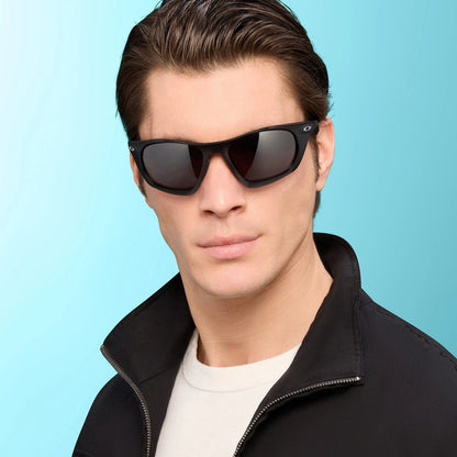 Occhiali da sole Oakley Lateralis OO9431 943101 Nero Opaco Polarized rettangolari -dettagli5
