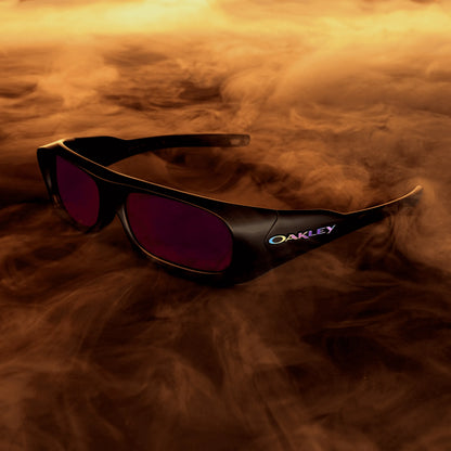 Occhiali da sole Oakley Permian OO9520 952007 Black Ink Opaco Violet rettangolari