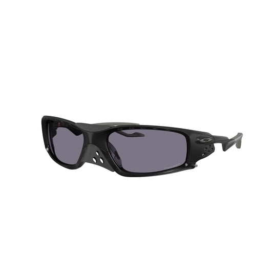 Occhiali da sole Oakley Plantaris Square OO9529 952901 Nero Opaco Prizm Grey rettangolari -laterale