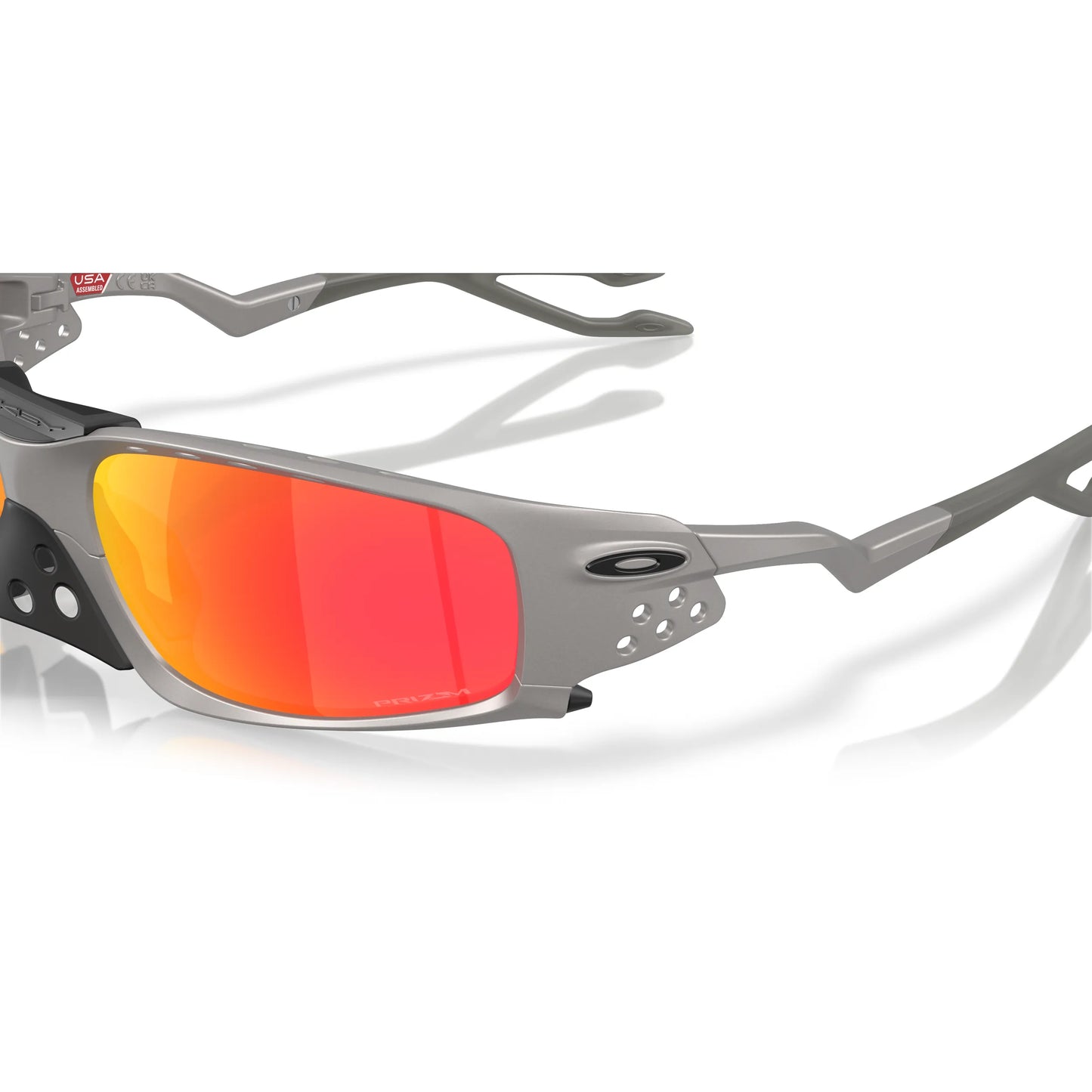 Occhiali da sole Oakley Plantaris Square OO9529 952905 Titanium Prizm Ruby -dettagli1