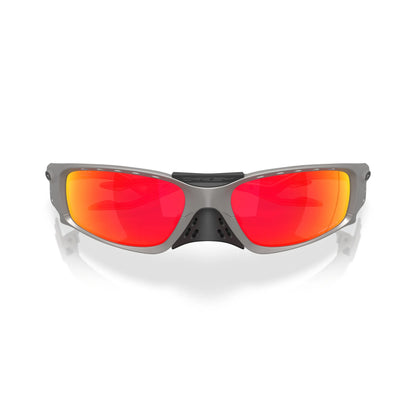 Occhiali da sole Oakley Plantaris Square OO9529 952905 Titanium Prizm Ruby -dettagli5
