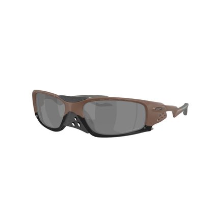 Occhiali da sole Oakley Plantaris Square OO9529 952906 Mogano Prizm Black -laterale