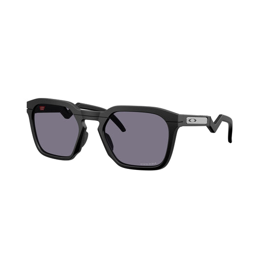 Occhiali da sole Oakley HSTN SQ OO9533 953301 Nero Opaco Prizm Grey squadrati -laterale