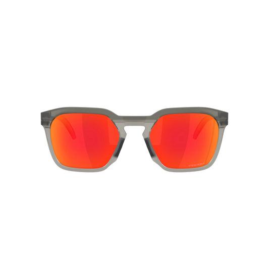 Occhiali da sole Oakley HSTN SQ OO9533 953302 Grigio Fumo Opaco Prizm Ruby squadrati