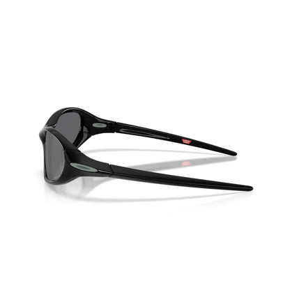 Occhiali da sole Oakley Portal Jacket OO9536 953609 Nero lucido polarizzati avvolgente