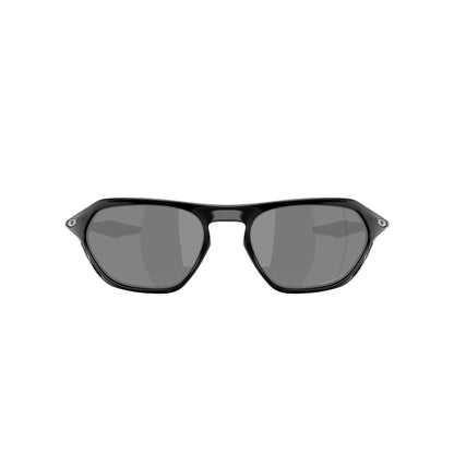 Occhiali da sole Oakley Cage Jacket OO9537 953708 Nero lucido polarizzati ovale