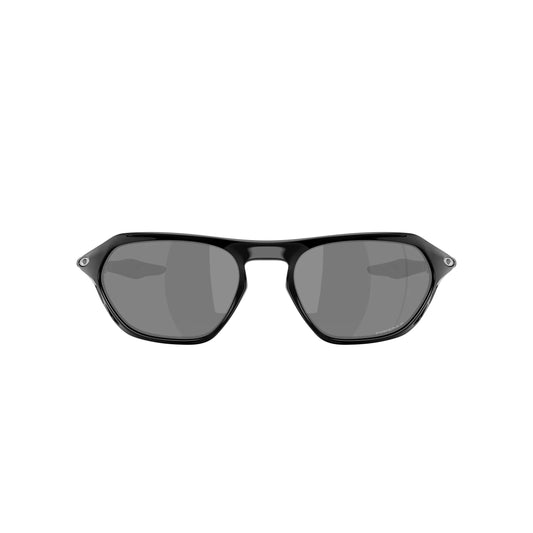 Occhiali da sole Oakley Cage Jacket OO9537 953708 Nero lucido polarizzati ovale