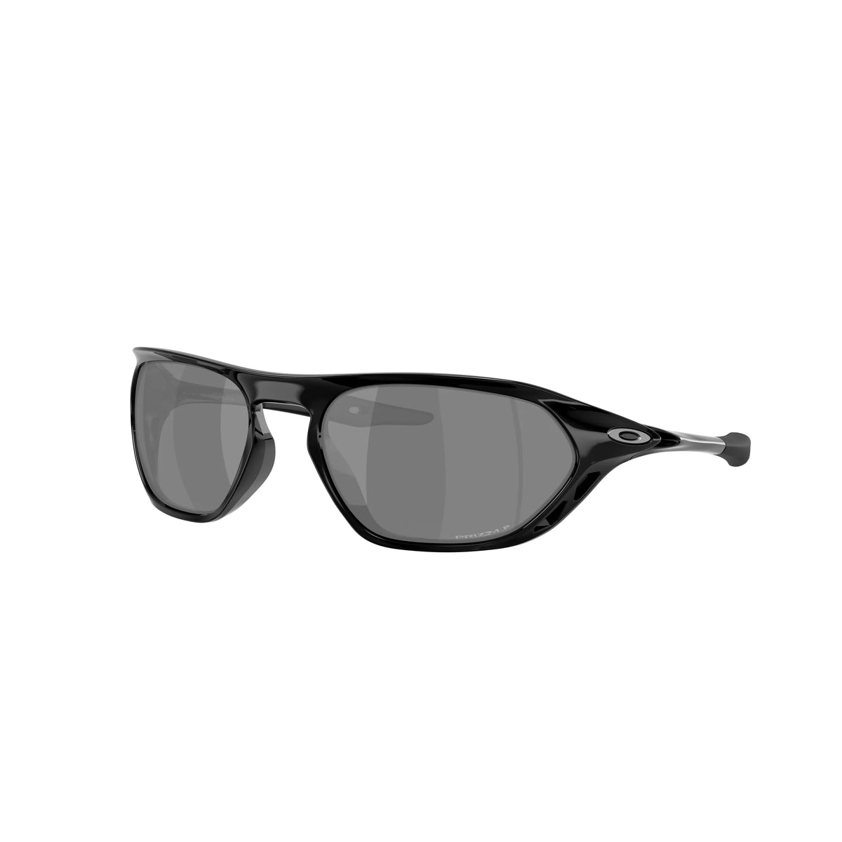 Occhiali da sole Oakley Cage Jacket OO9537 953708 Nero lucido polarizzati ovale