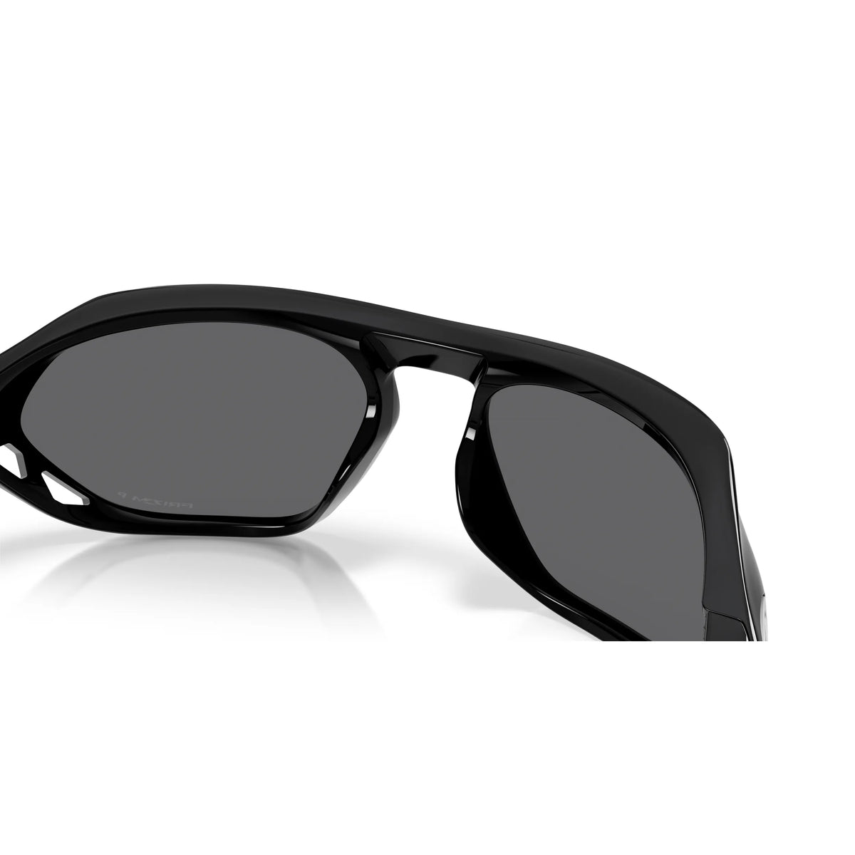 Occhiali da sole Oakley Cage Jacket OO9537 953708 Nero lucido polarizzati ovale