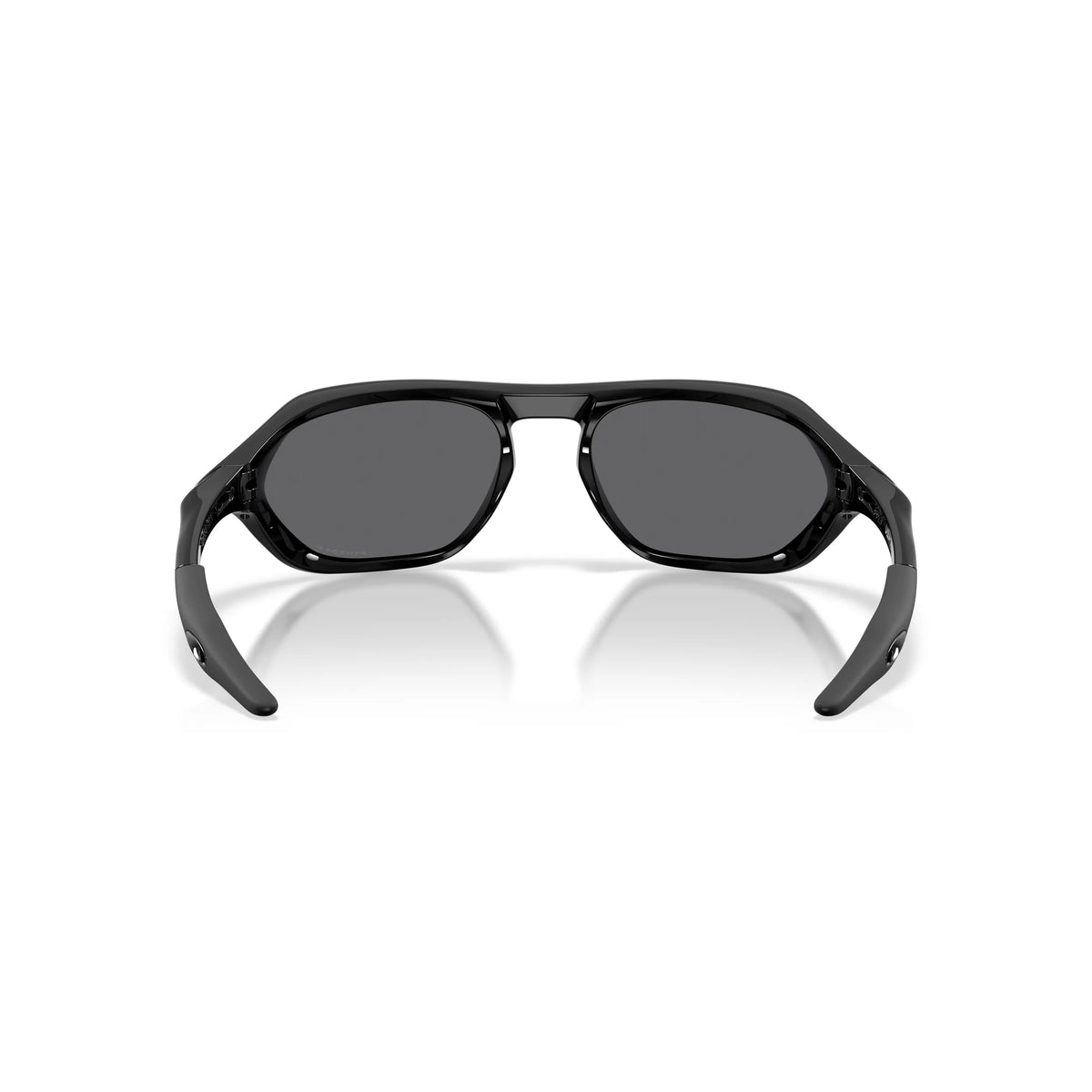 Occhiali da sole Oakley Cage Jacket OO9537 953708 Nero lucido polarizzati ovale