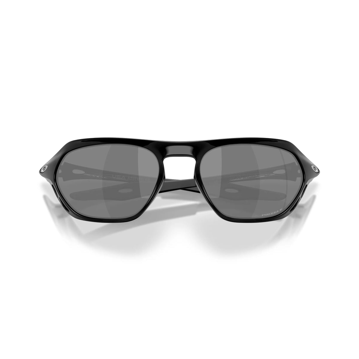 Occhiali da sole Oakley Cage Jacket OO9537 953708 Nero lucido polarizzati ovale