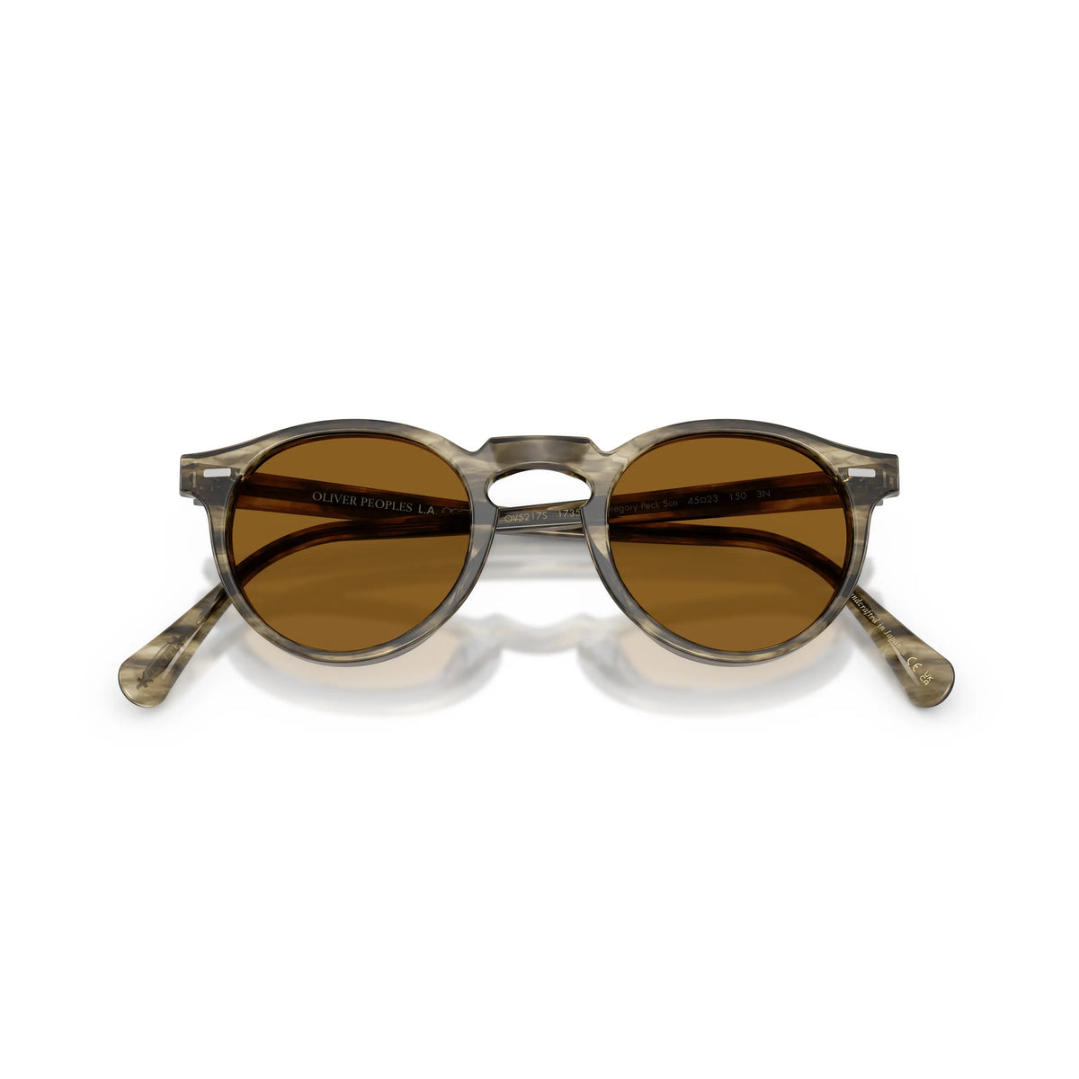Lunettes de soleil Oliver Peoples Gregory Peck Sun OV5217S 173553 Bark vert olive tendre phantos