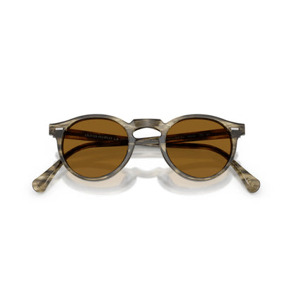 Lunettes de soleil Oliver Peoples Gregory Peck Sun OV5217S 173553 Bark vert olive tendre phantos