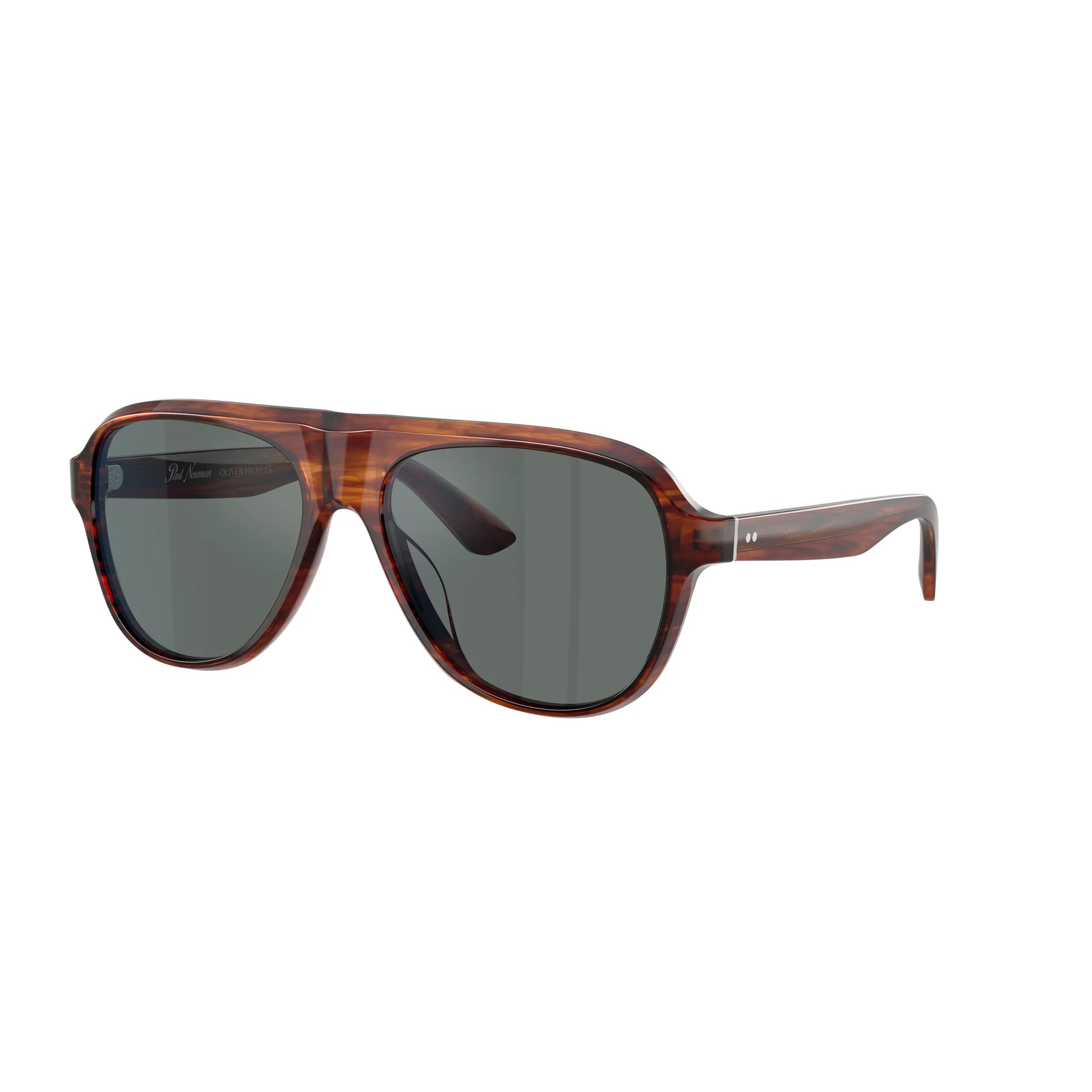 Occhiali da sole Oliver Peoples Paul Newman OV5581SU 1721W5 Dark Amber Royal Blue aviator -laterale