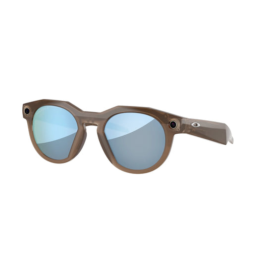 Occhiali smart Oakley Meta HSTN OW8002 800206 Marrone fumo Prizm Deep Water Polarized