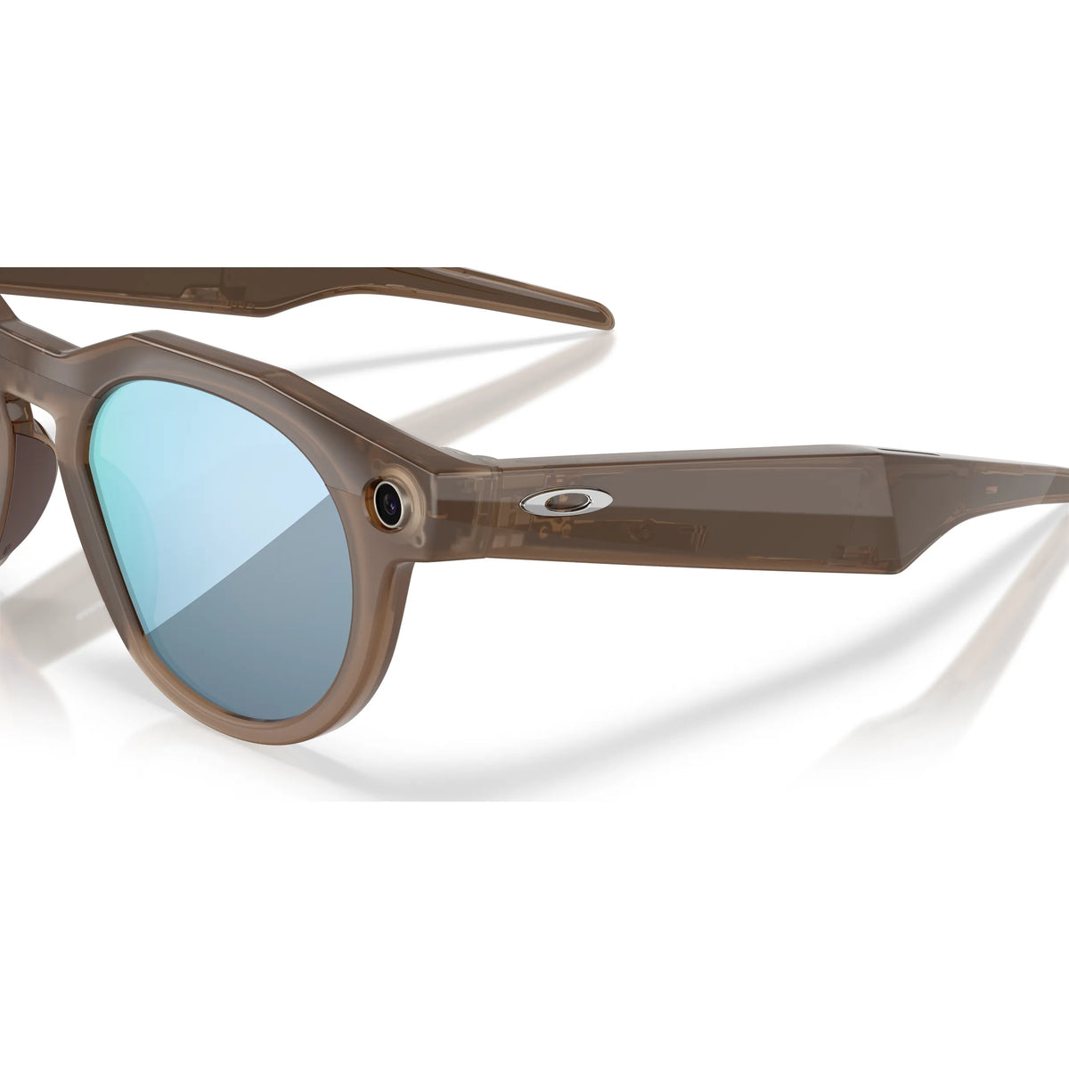 Occhiali smart Oakley Meta HSTN OW8002 800206 Marrone fumo Prizm Deep Water Polarized