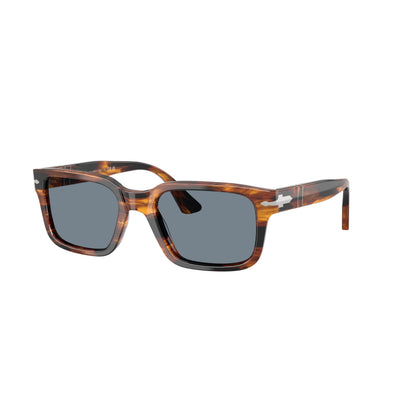 Occhiali da sole Persol PO3272S 123556 Striped Black & Brown rettangolari -laterale