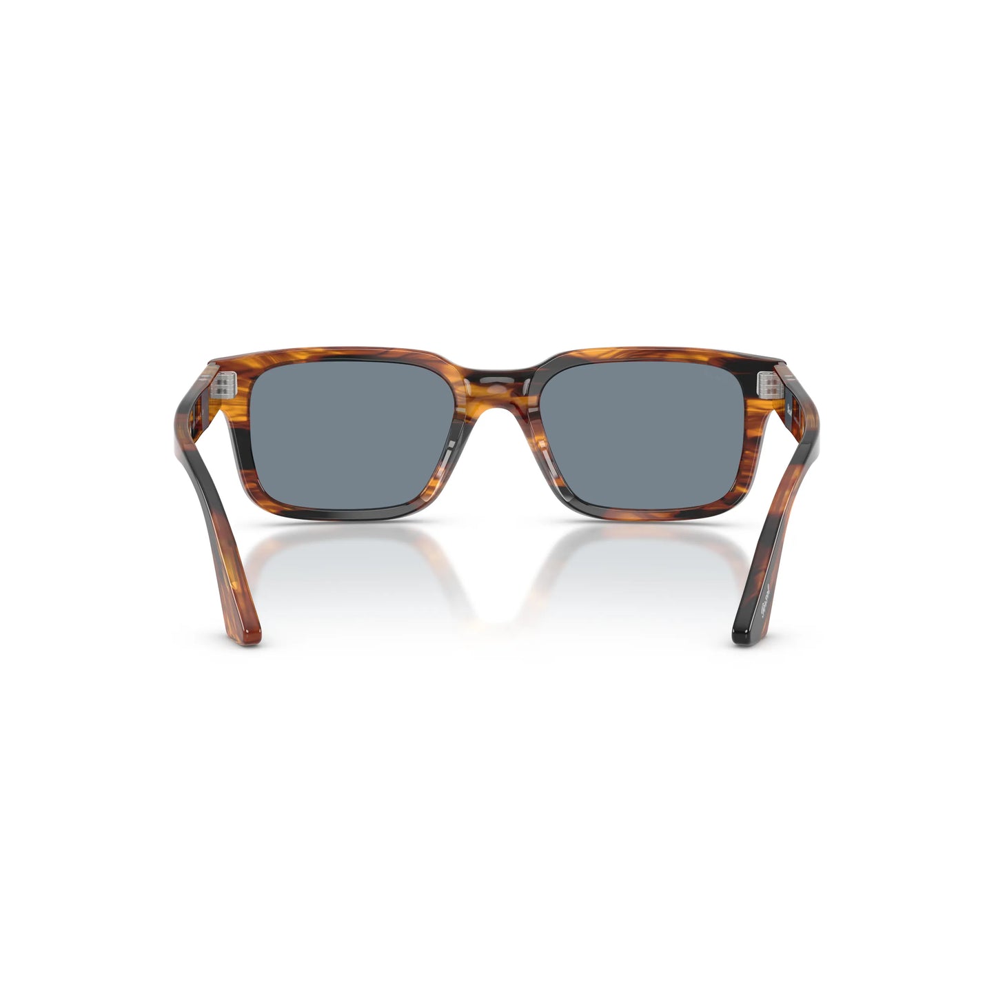 Occhiali da sole Persol PO3272S 123556 Striped Black & Brown rettangolari -dettagli1