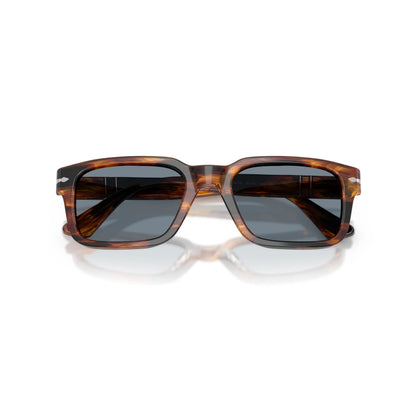 Occhiali da sole Persol PO3272S 123556 Striped Black & Brown rettangolari -dettagli2