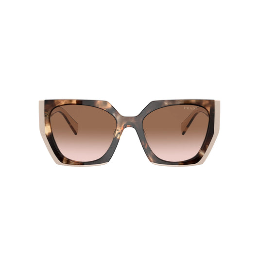 Occhiali da sole Prada PR 15WS 01R0A6 Caramello tartarugato / rosa pastello rettangolare