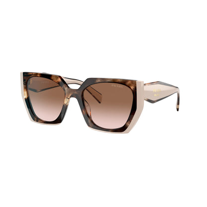 Óculos de sol Prada PR 15WS 01R0A6 Caramelo tartaruga / rosa pastel retangulares
