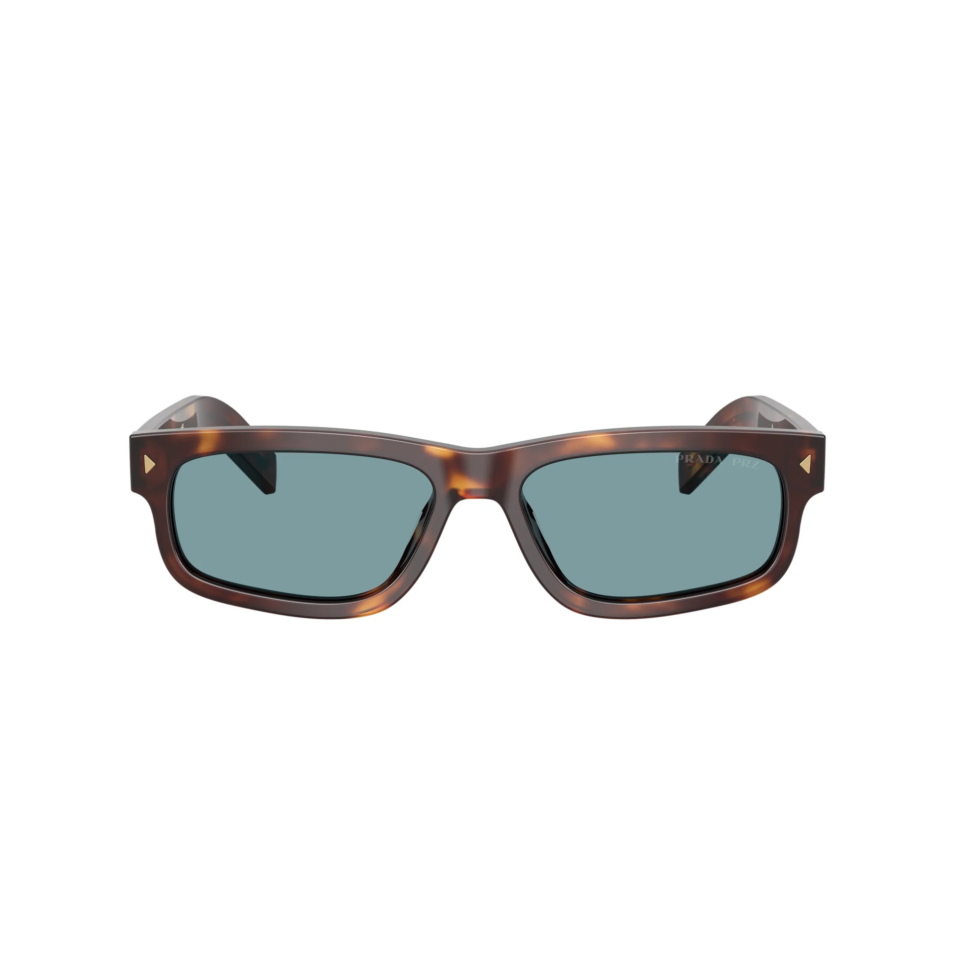 Occhiali da sole Prada PR B11S 15W04D Tartarugato Classico Green Polarized rettangolari