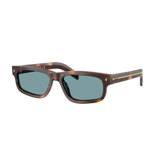 Occhiali da sole Prada PR B11S 15W04D Tartarugato Classico Green Polarized rettangolari -laterale