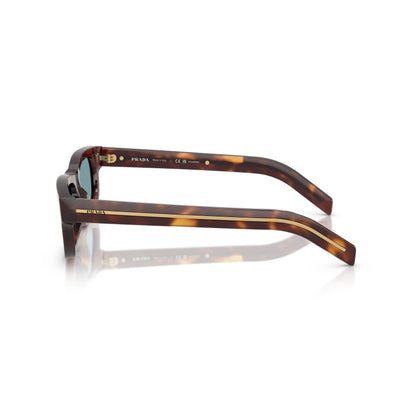Occhiali da sole Prada PR B11S 15W04D Tartarugato Classico Green Polarized rettangolari -dettagli