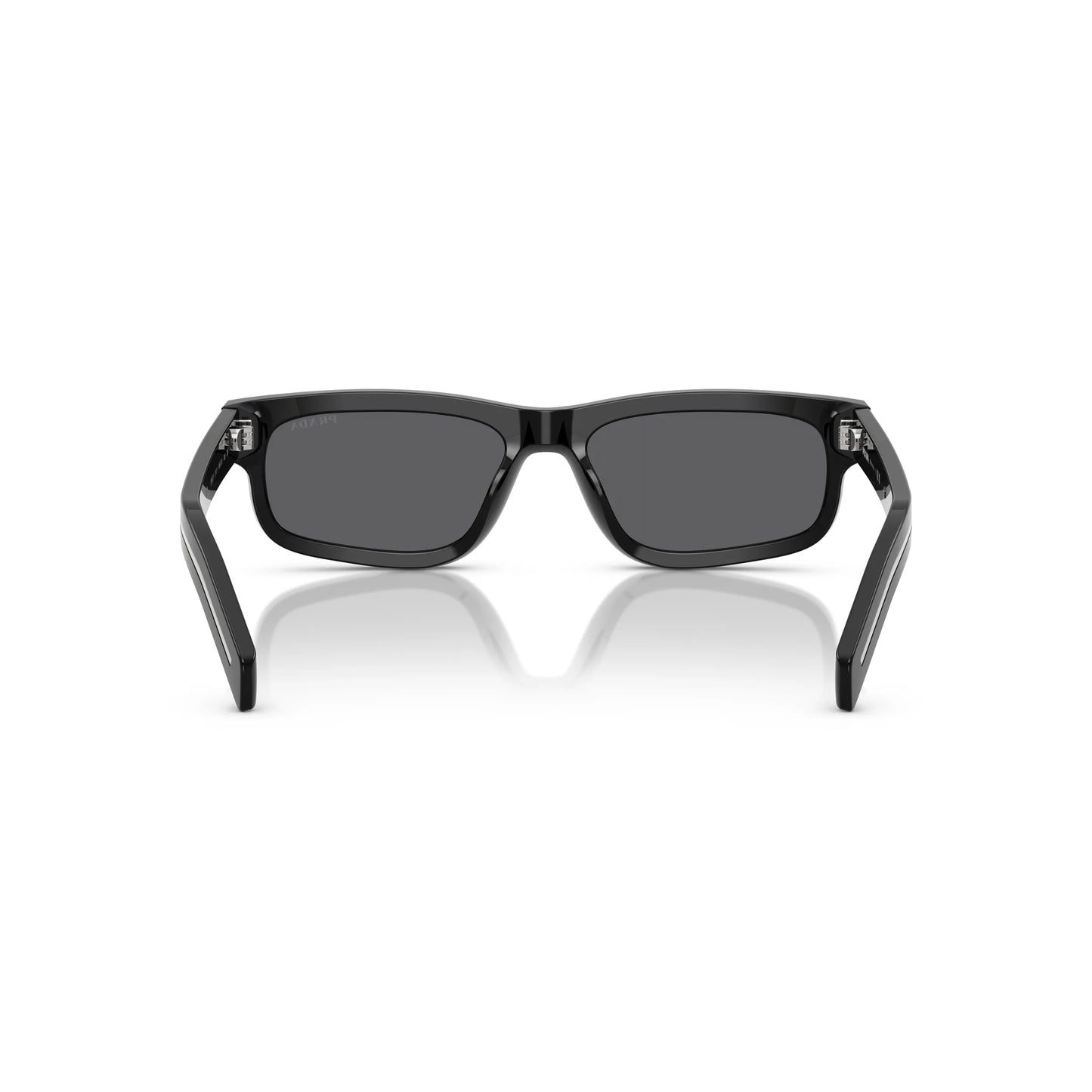 Occhiali da sole Prada PR B11S 16K731 Black Grey rettangolari -dettagli1