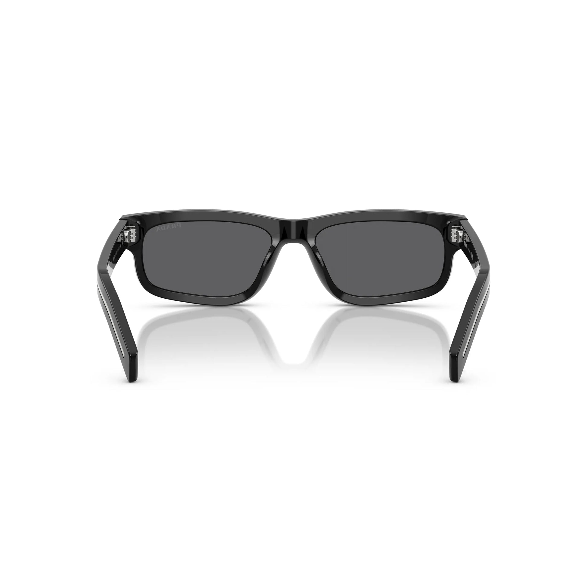 Occhiali da sole Prada PR B11S 16K731 Black Grey rettangolari -dettagli1