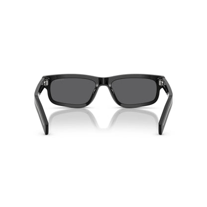Occhiali da sole Prada PR B11S 16K731 Black Grey rettangolari -dettagli1