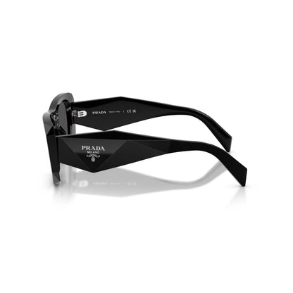 Occhiali da sole Prada PR B18S 16K08Z Black Grey squadrati -dettagli