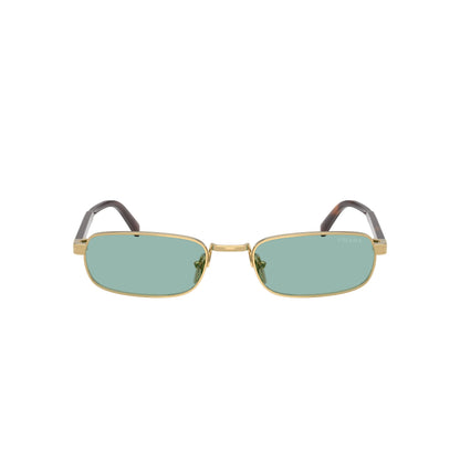 Occhiali da sole Prada PR B54S 5AK40K Gold Petroleum Green rettangolari