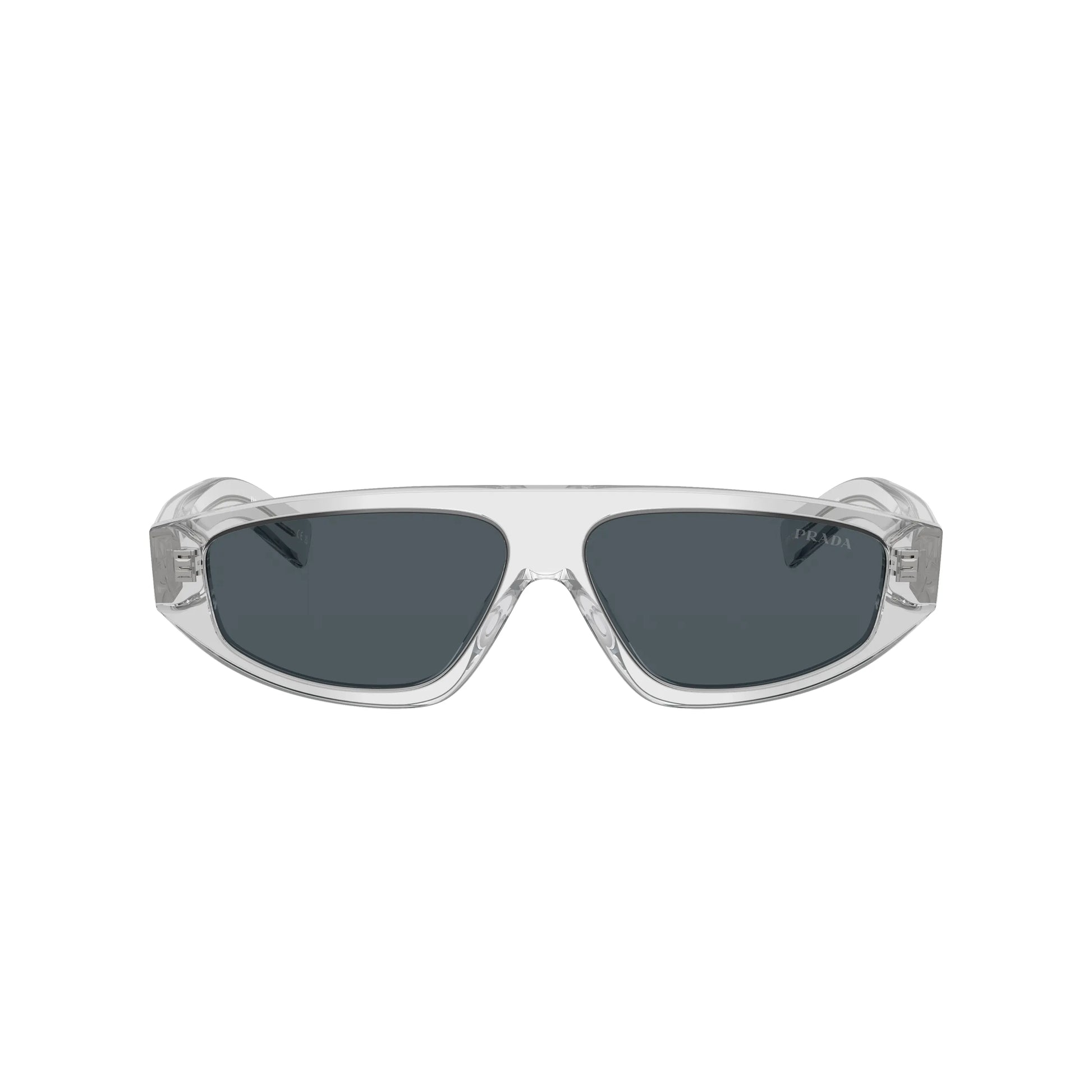 Occhiali da sole Prada PR C02S 17P70B Grigio Crystal Grey avvolgenti