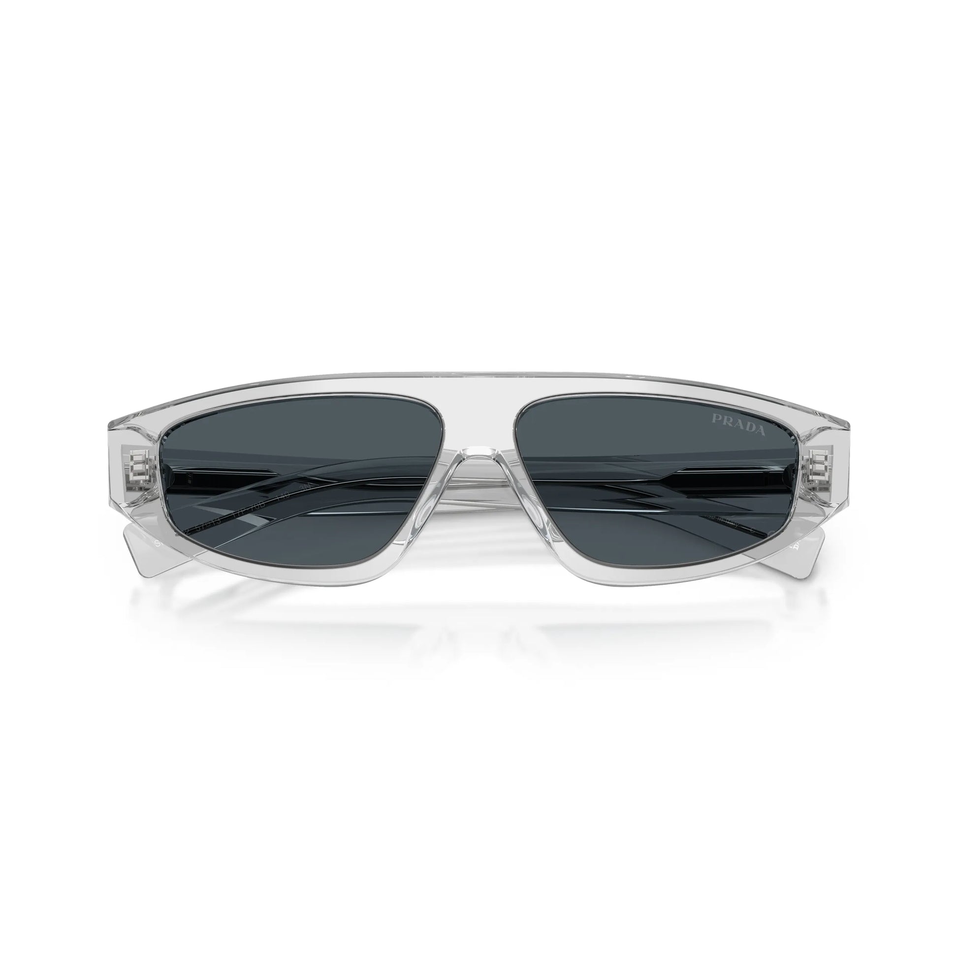 Occhiali da sole Prada PR C02S 17P70B Grigio Crystal Grey avvolgenti -dettagli2