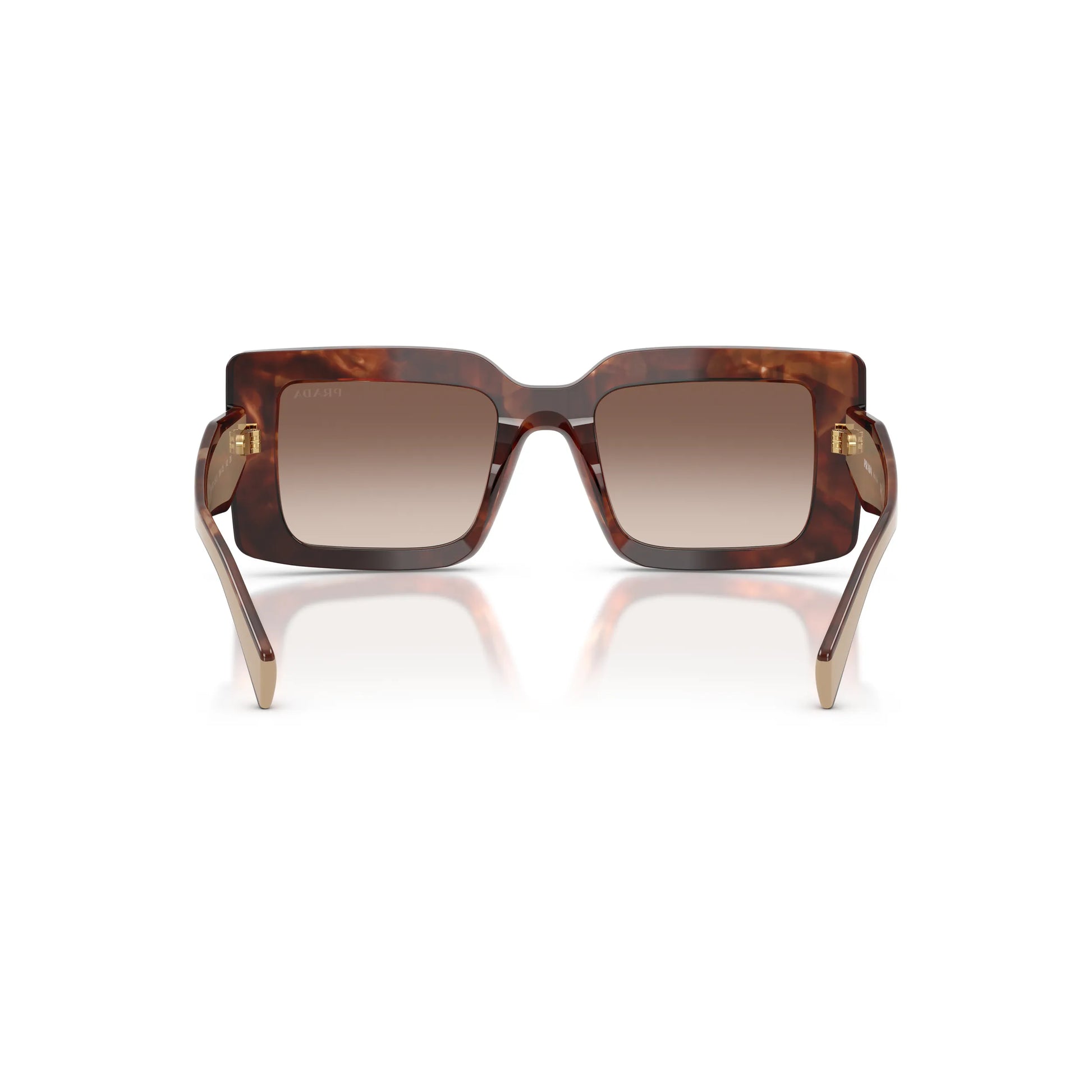 Occhiali da sole Prada PR D01S 00K10S Caramello Tartarugato Brown Gradient rettangolari -dettagli1